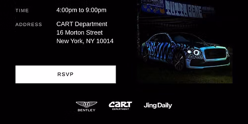 Bentley Art Car Party at CART Department