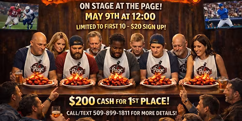 Page Presents - Wing Eating Contest 