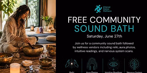 Summer Reset: A Free Community Sound Bath + Wellness Pop-Up