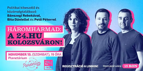 H\u00e1romharmad \u25aa\ufe0f a 24 . HU Kolozsv\u00e1ron \u25aa\ufe0f Politikai kibesz\u00e9l\u0151 \u00e9s k\u00f6z\u00f6ns\u00e9gtal\u00e1lkoz\u00f3