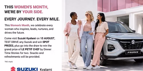 Women\u2019s Month Test Drive Celebration at Suzuki Kyalami