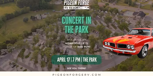 Live Concert in the Park at Pigeon Forge RV Resort