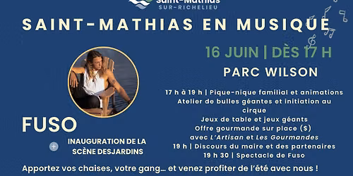 Saint-Mathias en musique | Inauguration et spectacle de Fuso