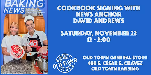 Cookbook signing with David Andrews