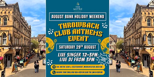 Throwback Club Anthems Party With Live Singers & DJs