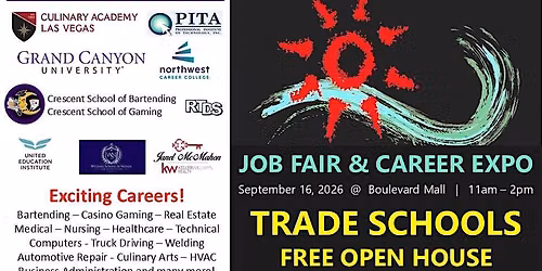 CAREER EXPO- FREE EVENT- Trade and Technical Schools