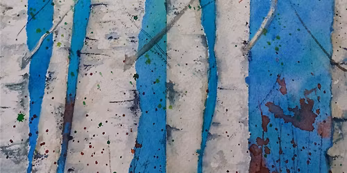 Watercolor Workshop: STANDING BIRCH & CARDINALS at the Wildwood Cultural Center!