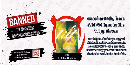 Banned Books Bookclub (October 29th, 6pm-7pm)