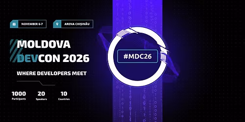 Moldova DevCon 2026 - #MDC26