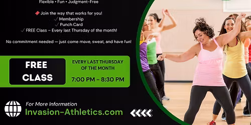 Invasion Athletics: FREE Adult Dance Class!