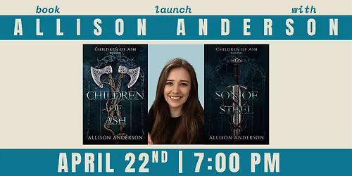 Author Event:  Allison Anderson