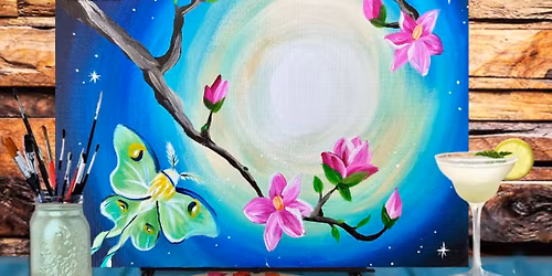 Moon and Magnolias Paint and Sip Night