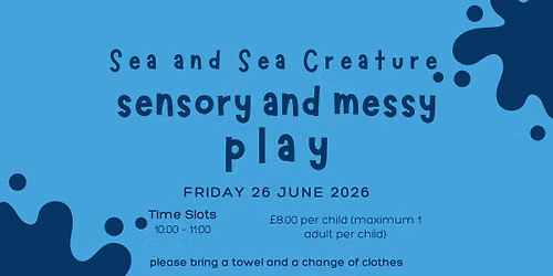 Sea and Sea Creature Sensory and Messy Play