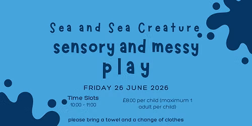 Sea and Sea Creature Sensory and Messy Play