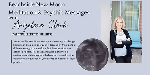 Beachside New Moon Meditation & Psychic Messages with Angie Clark
