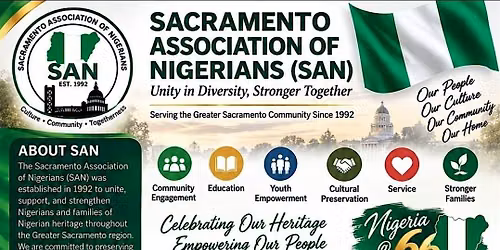 Sacramento Association of Nigerians Independence Celebration. October 10th