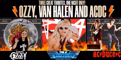 Almost OZZY, Vann Halen and AC\/DUCE\/C at The Polk Theatre