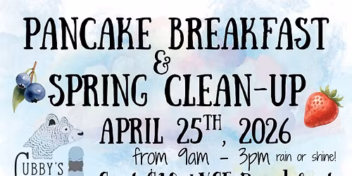2026 Pancake Breakfast & Spring Clean-up