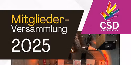 \ud83c\udff3\ufe0f\u200d\ud83c\udf08 Mitgliederversammlung des CSD Magdeburg e.V.