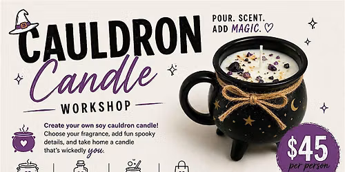 Halloween Cauldron Candle Workshop