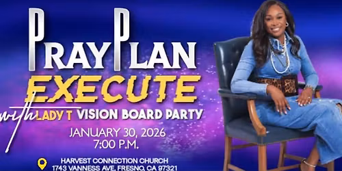 Pray.Plan.Execute. 2026 Vision Board Party
