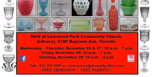 Toronto Antique & Vintage Glass Holiday Event.