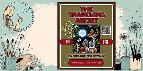 Paint and Sip El Sarape "Cantina"