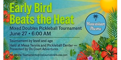 OCA Mixed Doubles Pickleballl Tournament - Team Average DUPR Brackets