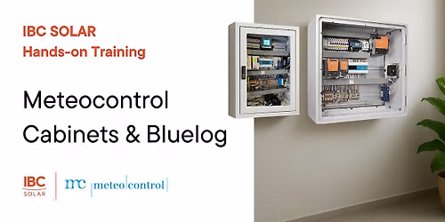 IBC SOLAR Hands-on Training | Meteocontrol Cabinets & Bluelog