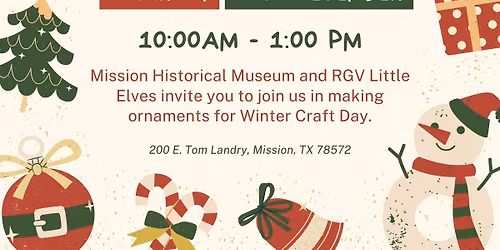 Rgv's Little Elves Winter Craft Day