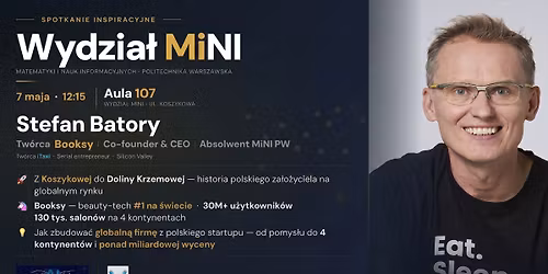Stefan Batory na Wydziale MiNI PW