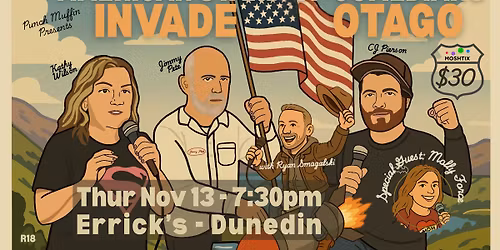 American Standup Comedians Invade Dunedin @ Erricks