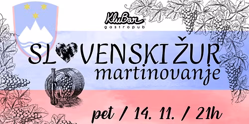 SLO \u017eur & Martinovanje - KluBar, Kranj