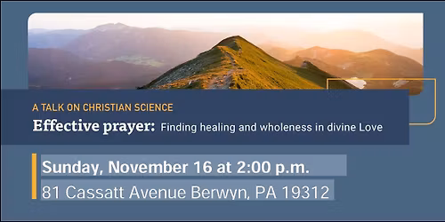 Effective prayer: Finding healing and wholeness in divine Love