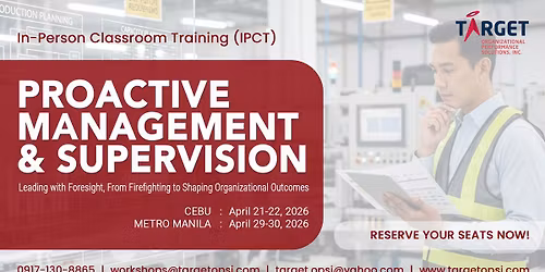 PROACTIVE MANAGEMENT AND SUPERVISION