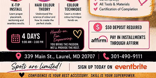 4 Day Beauty Boss Summer Camp: Hands-On K-Tips & Hair Colour Classes