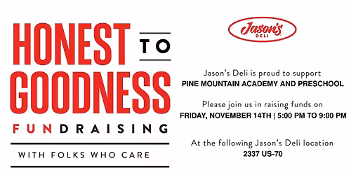 Pine Mountain PTO Fundraiser at Jason's Deli