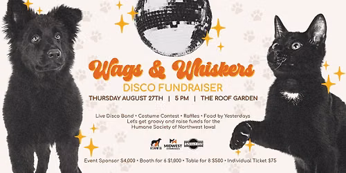 Wags and Whiskers 70's Disco Fundraiser