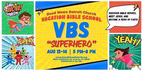 VBS 2026: SUPERHERO \u2014 Discover Bible Heroes, Meet Jesus, and Become a Hero