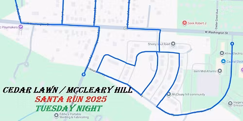 2025 Cedar Lawn \/ McCleary Hill Santa Run