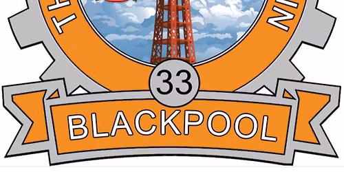 Blackpool Vespa 80th anniversary ride Blackpool cog 33 branch