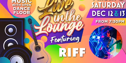 RIFF live at Bay Soldiers December 12 & 13 