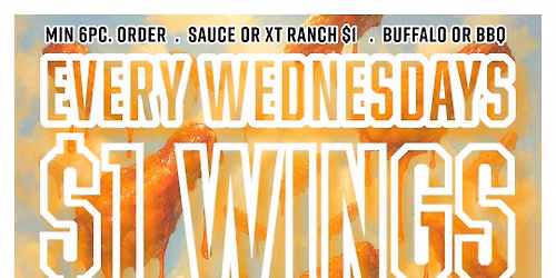 $1 Wing Wednesdays!