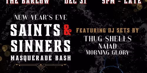 Saints and Sinners New Year\u2019s Eve Party