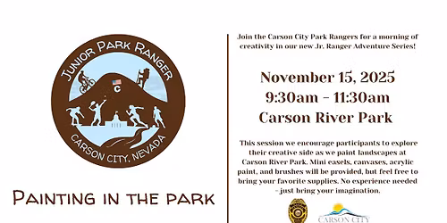 Jr. Ranger Adventures Presents- Painting in the Park