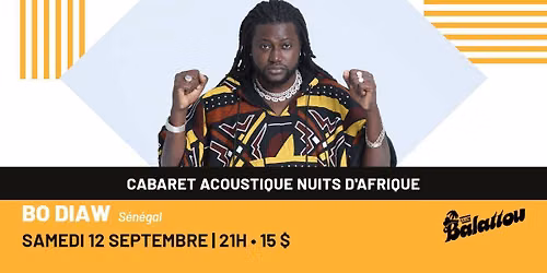 BO DIAW | Cabaret Acoustique Nuits d'Afrique