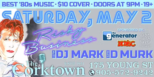 Risky Business '80s Night - Saturday, May 2, 2026