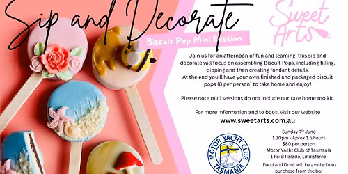 Sip & Decorate - Biscuit Pop Mini Session