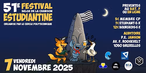 \ud83c\udf89 51e Festival Belge de la Chanson Estudiantine ! \ud83c\udf89
