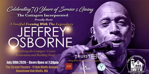 70th Anniversary Benefit Concert featuring Jeffrey Osbourne